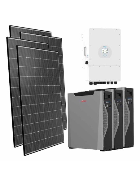 Serie Pro: vendita online Kit fotovoltaico trifase 12120W inverter 12kW Deye litio 16.1kWh Weco 5k3 XP