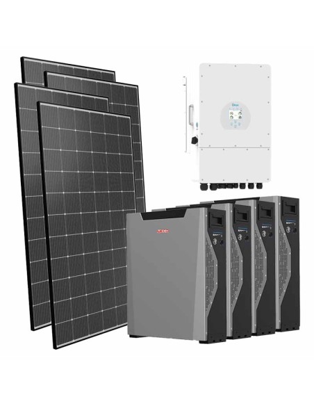 Three-phase photovoltaic kit 12120W 12kW inverter Deye 21.4kWh lithium Weco