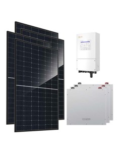 Kit fotovoltaico monofásico 5520W inversor Solis 5kW litio 15.36kWh Dyness DL5.0C