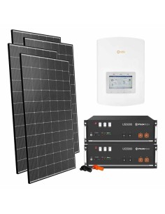 Photovoltaik-Kit 3030W Hybrid-Wechselrichter Solis 3kW Lithium 9.6kWh Pylontech