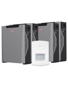 Système accumulation monophasé onduleur Solis 6kW lithium 21.48kWh Weco 5k3 XP