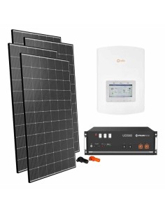 Kit fotovoltaico monofásico 6060W inversor Solis 6kW litio 4.8kWh Pylontech