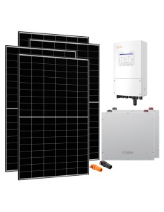 Einphasige Photovoltaik-Kit 5640W Wechselrichter Solis 5kW Akku 10.24kWh Dyness