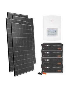 Kit photovoltaïque monophasé 6060W onduleur Solis 6kW lithium 19.2kWh Pylontech