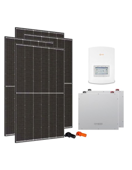 Single-phase photovoltaic kit 3640W Solis 3kW inverter 10.24kWh lithium Dyness