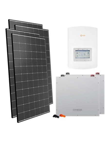 Single-phase photovoltaic kit 3030W Solis inverter 3kW lithium 10.24kWh Dyness
