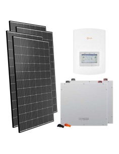 Kit photovoltaïque monophasé 4040W onduleur Solis 3.6kW cumul 10.24kWh Dyness