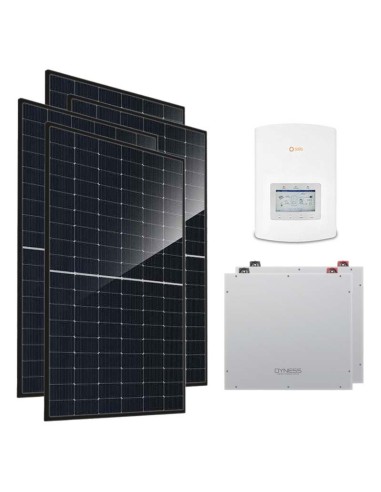 Serie Pro: vendita online Kit fotovoltaico monofase 3680W inverter 3kW Solis litio 10.24kWh Dyness DL5.0C