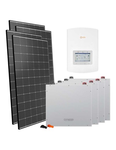 Kit fotovoltaico monofásico 5555W inversor Solis 5kW litio 20.48kWh Dyness DL5.0C