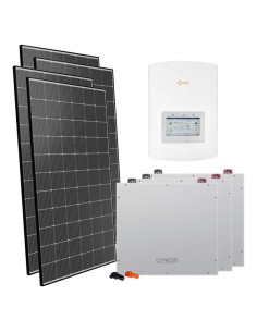 Kit fotovoltaico monofásico 6060W inversor Solis 6kW litio 15.36kWh Dyness DL5.0C