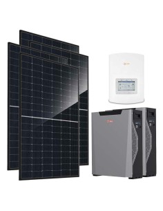 Kit fotovoltaico monofásico 3680W inversor Solis 3kW litio 10.7kWh Weco 5k3 XP