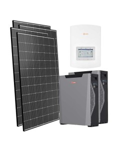 Single-phase photovoltaic kit 3030W Solis 3kW inverter 10.7kWh lithium Weco