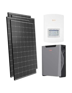 Serie Pro: vendita online Kit fotovoltaico monofase 5555W inverter 5kW Solis litio 5.3kWh Weco 5k3 XP