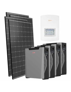 Serie Pro: vendita online Kit fotovoltaico monofase 5555W inverter 5kW Solis litio 21.4kWh Weco 5k3 XP