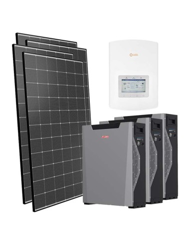 Serie Pro: vendita online Kit fotovoltaico monofase 6060W inverter 6kW Solis litio 16.1kWh Weco 5k3 XP