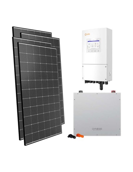 Kit photovoltaïque monophasé 5050W inverter 5kW Solis 5.12kWh cumul DL5.0C Dyness