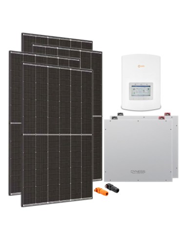 Single-phase photovoltaic kit 4095W Solis inverter 3.6kW lithium 10.24kWh Dyness