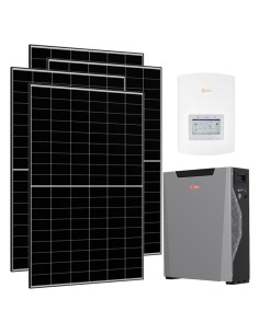 Kit photovoltaïque monophasé 4230W onduleur Solis 3.6kW lithium 5.3kWh Weco 5k3 XP