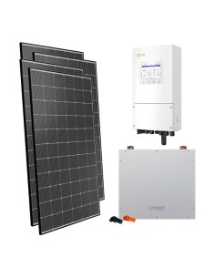 Kit photovoltaïque monophasé 6060W inverter 6kW Solis 5.12kWh cumul DL5.0C Dyness