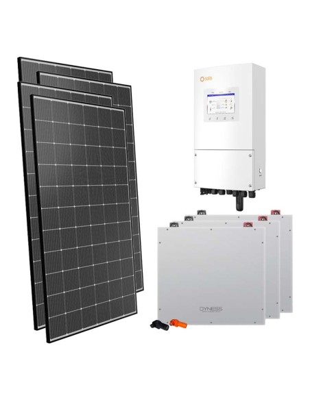 Kit photovoltaïque monophasé 6060W inverter 6kW Solis 15.36kWh cumul DL5.0C Dyness