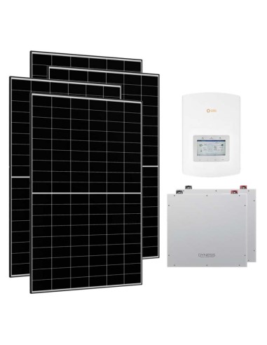Kit photovoltaïque monophasé 4230W onduleur Solis 3.6kW cumul 10.24kWh Dyness