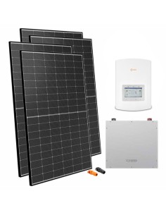 Einphasige Photovoltaik-Kit 4050W Wechselrichter Solis 3.6kW Akku 5.12kWh Dyness