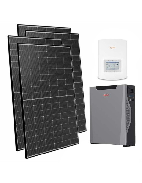 Einphasiges Photovoltaik-Kit 4050W Wechselrichter Solis 3.6kW 5.3kWh Lithium Weco