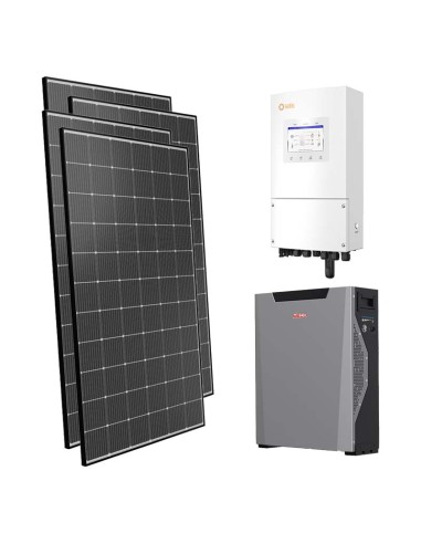 Einphasiges Photovoltaik-Kit 8080W Wechselrichter 8kW Solis Lithium 5.3kWh Weco