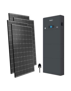Kit fotovoltaico monofásico 4545W inversor Zucchetti 4kW batería litio 10.24kWh