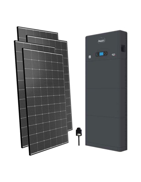 Kit fotovoltaico monofásico 6060W inversor Zucchetti 6kW batería litio 5.12kWh