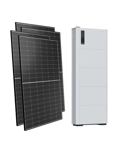 Kit photovoltaïque monophasé 6500W onduleur 6kW SMART EU lithium 15.36kWh Weco 5k0