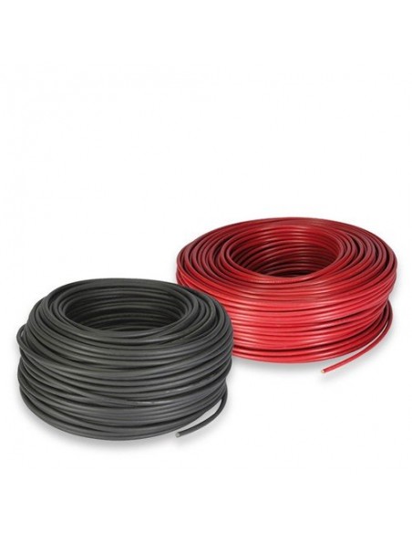 Cavi Solari: vendita online Set Cavo Solare 6mm 100mt Rosso e 100mtNero Fotovoltaico Camper Nautica Barca
