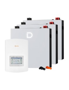 Sistema de almacenaje monofásico inversor 6kW Solis litio 15.36kWh Dyness DL5.0C PRO