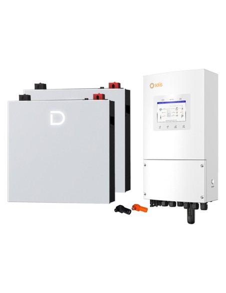 Système de stockage monophasé onduleur 8kW Solis LV lithium 10.24kWh Dyness DL5.0C PRO