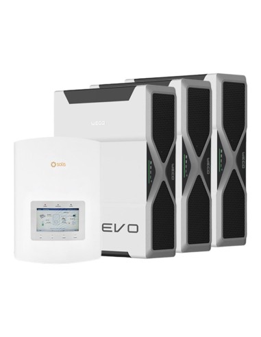 Solis con batterie Weco: vendita online Sistema di accumulo monofase inverter ibrido Solis 5kW litio 15.66kWh Weco 5k3 EVO