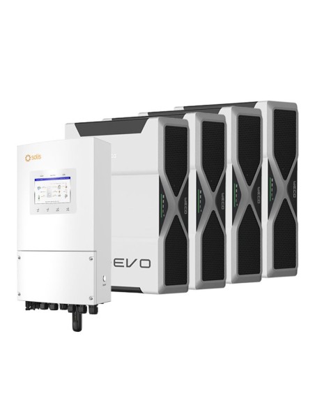 Sistema de acumulación monofásico inversor LV Solis 5kW litio 20.88kWh Weco 5k3 EVO