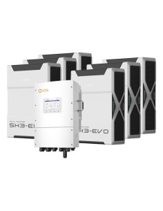 Solis con batterie Weco: vendita online Sistema di accumulo trifase inverter ibrido LV Solis 12kW litio 31.32kWh Weco 5k3 EVO