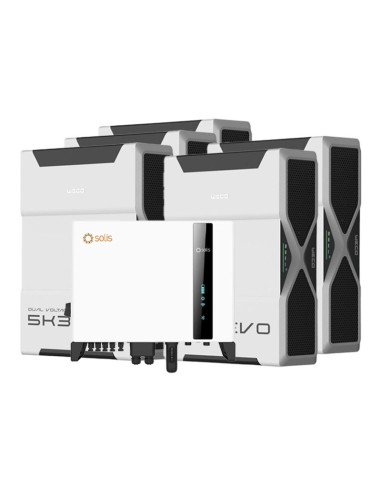 Three-phase storage system Solis 6kW inverter 26.1kWh lithium battery Weco 5k3 EVO