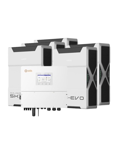 Solis con batterie Weco: vendita online Sistema di accumulo trifase inverter ibrido Solis 20kW litio 26.1kWh Weco 5k3 EVO