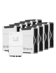Three-phase storage system Solis 30kW inverter 46.98kWh lithium battery Weco 5k3 EVO