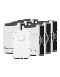 Sistema de acumulación trifásico inversor Solis 40kW litio 31.3kWh Weco 5k3 EVO