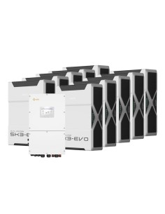 Système d'accumulation triphasé onduleur Solis 40kW lithium 52.2kWh Weco 5k3 EVO