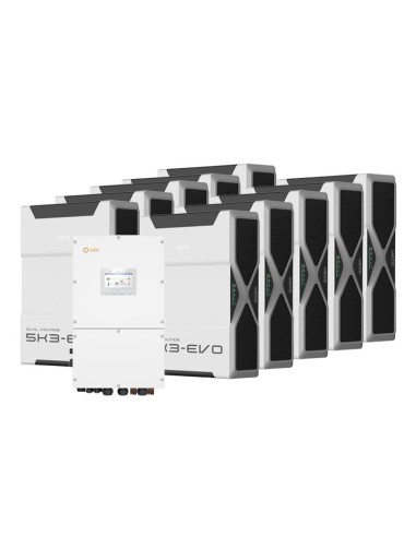 Three-phase storage system Solis 40kW inverter 52.2kWh lithium battery Weco 5k3 EVO