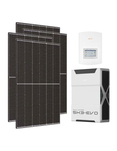 Einphasiges Photovoltaik-Kit 4500W Wechselrichter Solis 4.6kW Lithium 5.2kWh Weco EVO 5k3