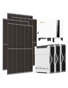 Dreiphasiges Photovoltaik-Kit 5400W Wechselrichter Solis 5kW Lithium 15.6kWh Weco EVO 5k3