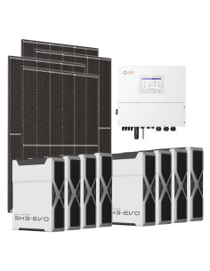 Three-phase photovoltaic kit 20700W Solis 20kW inverter 41.7kWh lithium Weco EVO 5k3