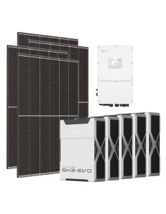 Dreiphasiges Photovoltaik-Kit 30600W Wechselrichter Solis 30kW Lithium 26.1kWh Weco EVO 5k3