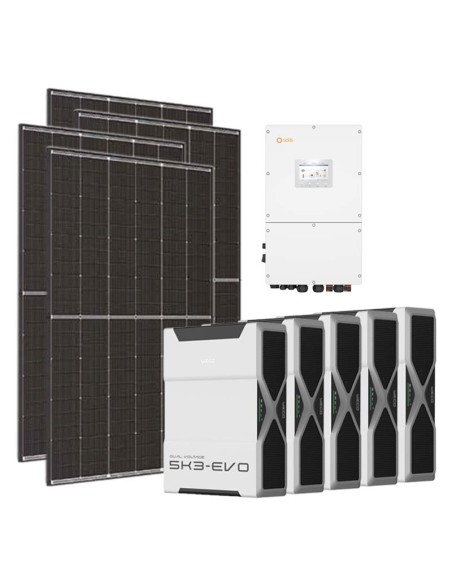 Serie Pro: vendita online Kit fotovoltaico trifase 30600W inverter Solis 30kW litio 26.1kWh Weco EVO 5k3