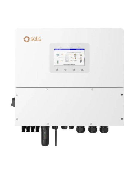 Kit photovoltaïque triphasé 30600W onduleur Solis 30kW lithium 41.7kWh Weco EVO 5k3