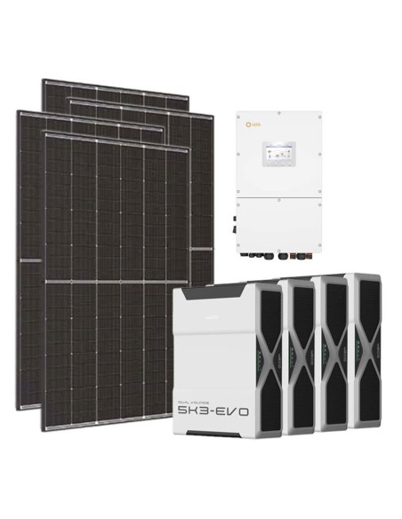 Dreiphasiges Photovoltaik-Kit 50400W Wechselrichter Solis 50kW Lithium 20.8kWh Weco EVO 5k3